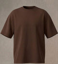 Brown Oversized fit TEE "Basic"