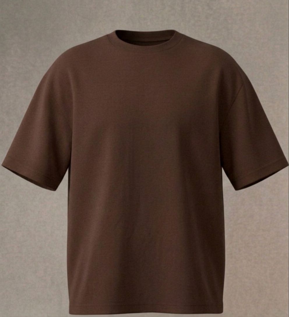 Brown Oversized fit TEE "Basic"