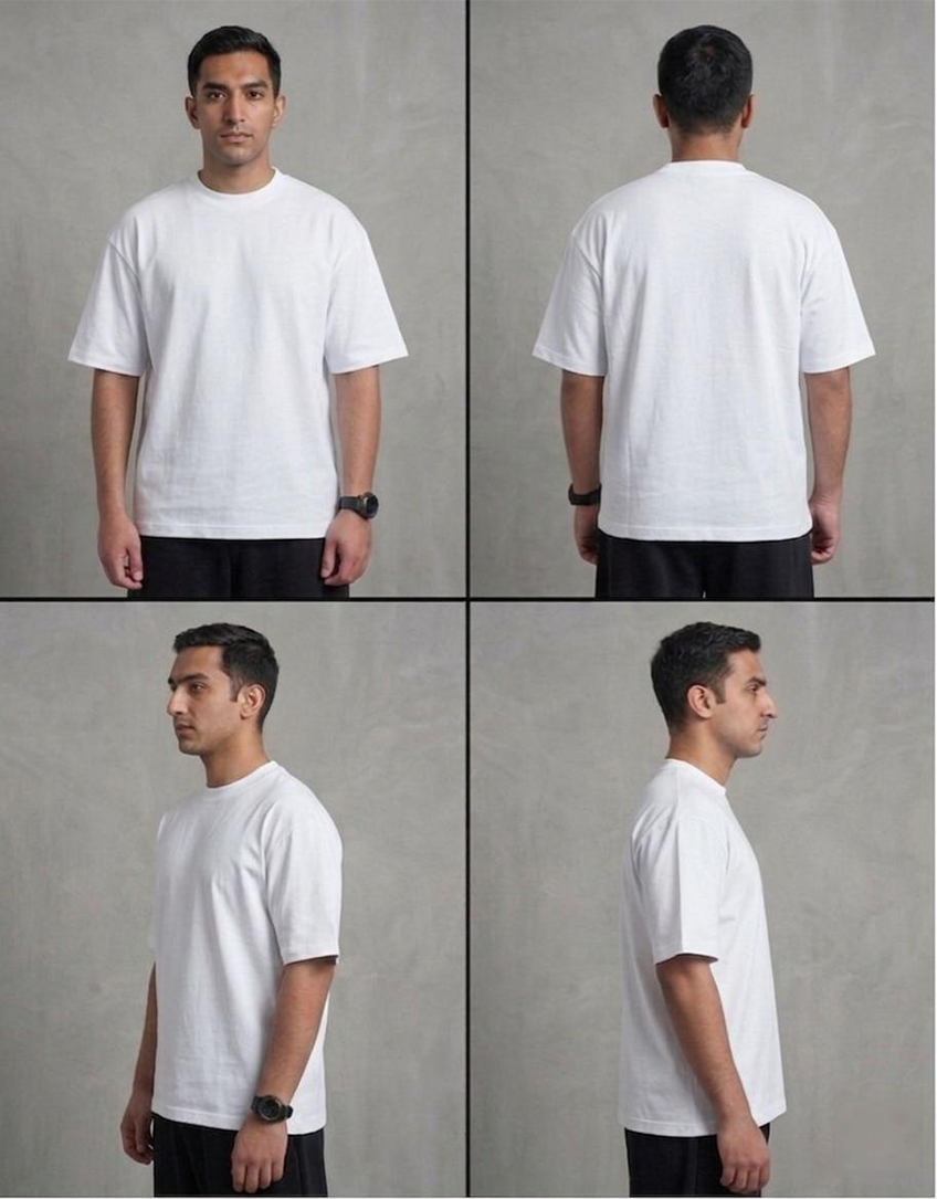 White Oversized fit TEE "Basic"