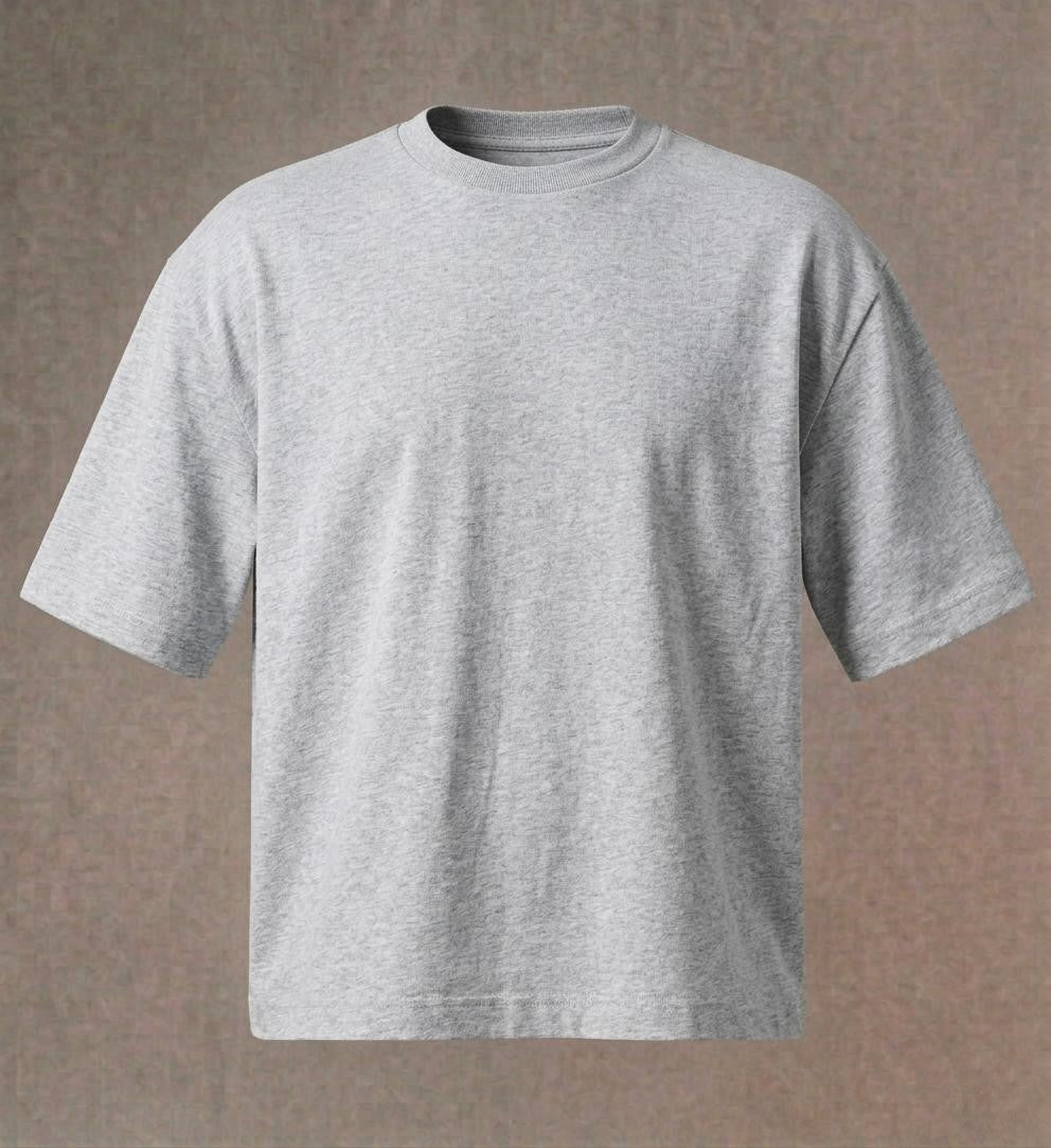 Light grey Box fit TEE "Basic"