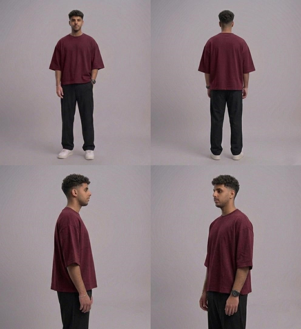 Burgundy Box fit TEE "Basic"